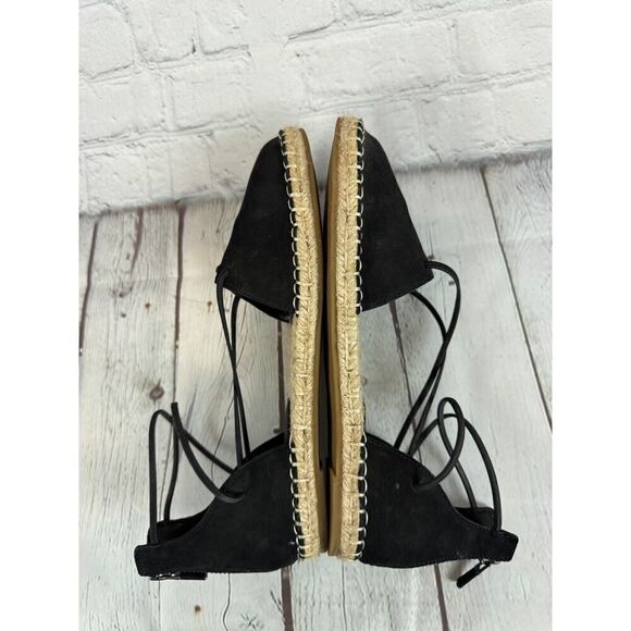 EILEEN FISHER Lala espadrille flat black sandals size 7.5 NWOB - Picture 6 of 10